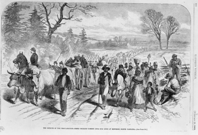 Movement of freed slaves