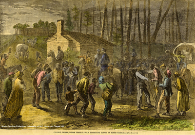 Edward A. Wild and Colored Troops liberate slaves